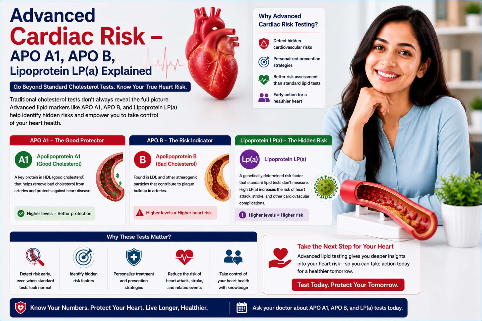 Advanced Cardiac Risk APO A1 APO B Lipoprotein LP(a) Ahmedabad Clini Care